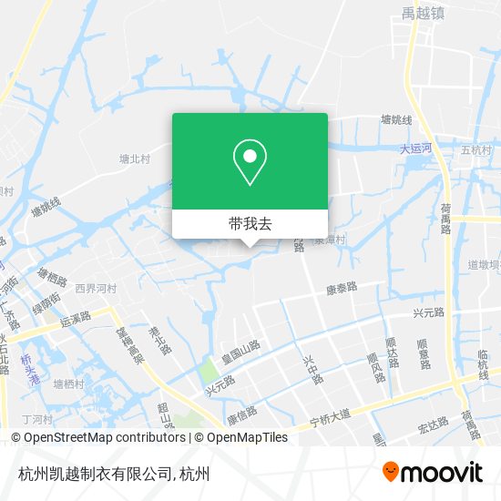 杭州凯越制衣有限公司地图
