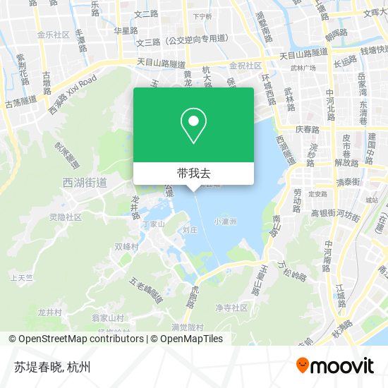 苏堤春晓地图