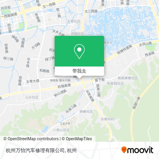 杭州万怡汽车修理有限公司地图