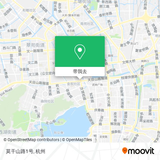 莫干山路1号地图