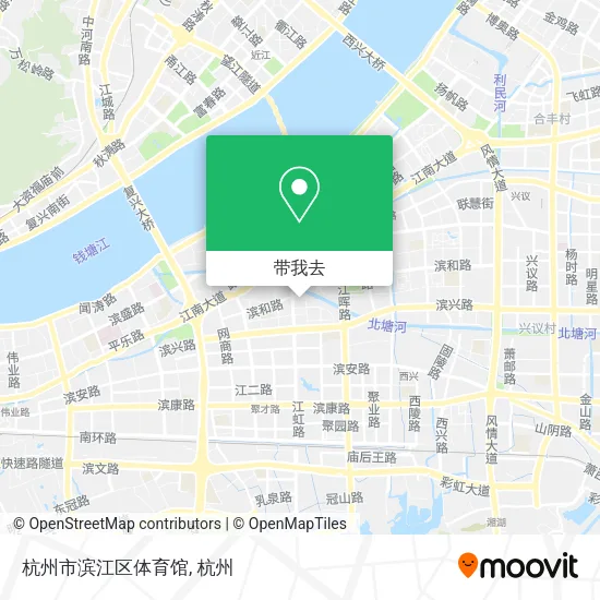 杭州市滨江区体育馆地图