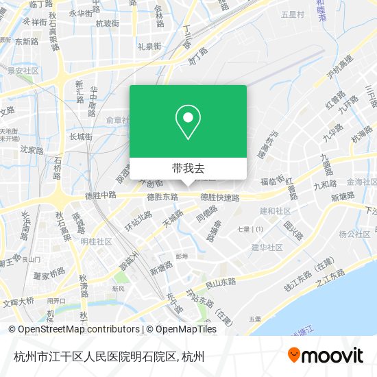 杭州市江干区人民医院明石院区地图