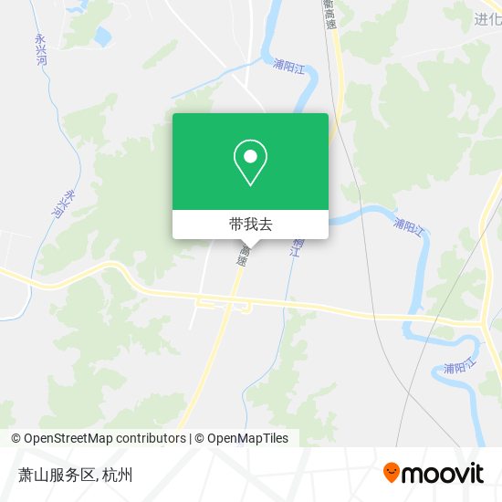 萧山服务区地图