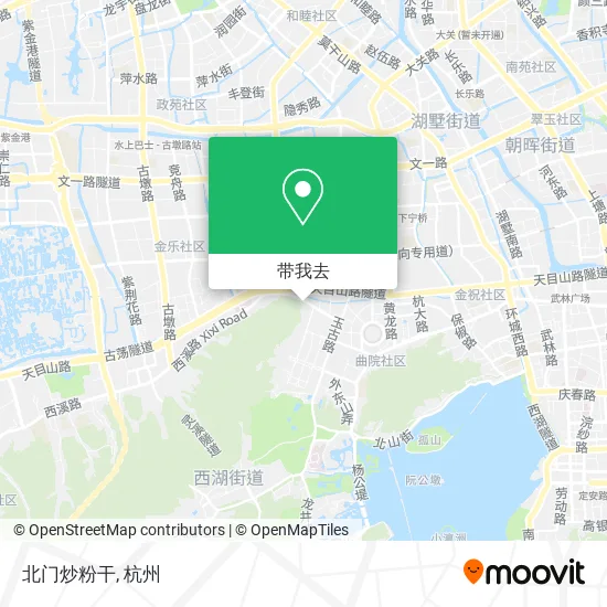 北门炒粉干地图