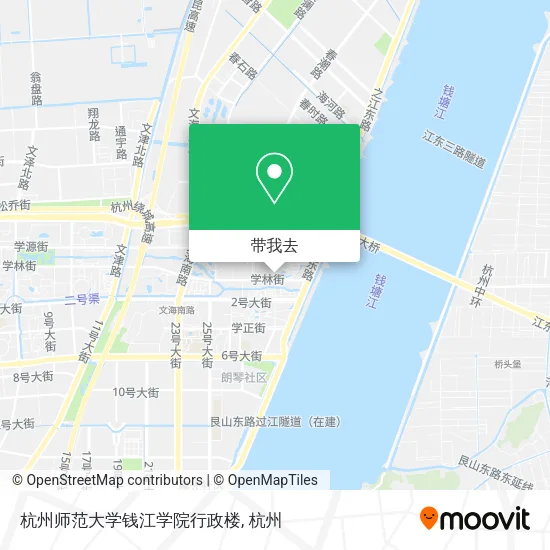 杭州师范大学钱江学院行政楼地图
