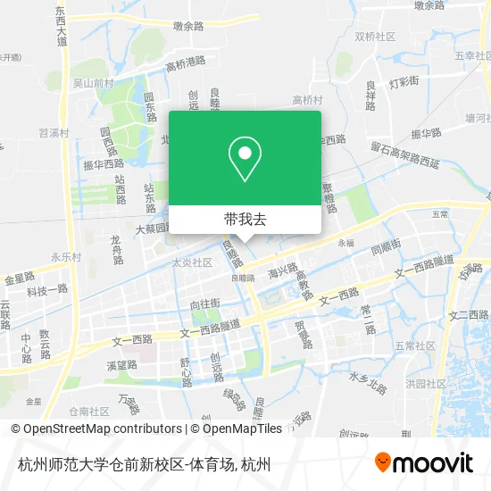杭州师范大学仓前新校区-体育场地图