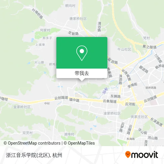 浙江音乐学院(北区)地图