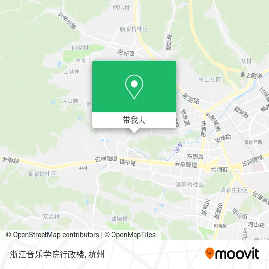 浙江音乐学院行政楼地图