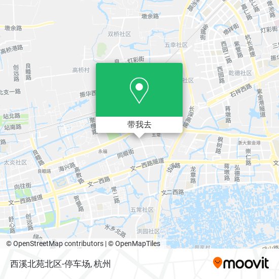 西溪北苑北区-停车场地图