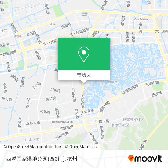 西溪国家湿地公园(西3门)地图