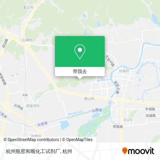 杭州瓶窑和顺化工试剂厂地图