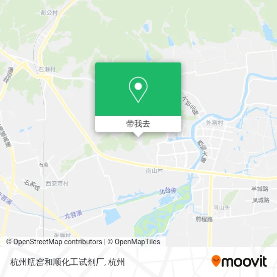杭州瓶窑和顺化工试剂厂地图