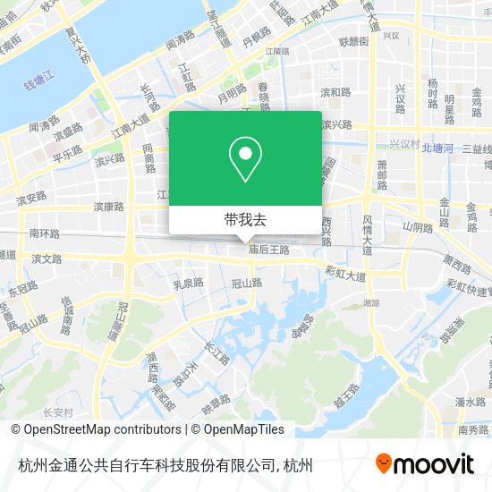 杭州金通公共自行车科技股份有限公司地图