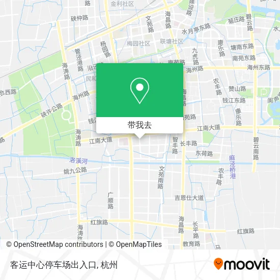 客运中心停车场出入口地图