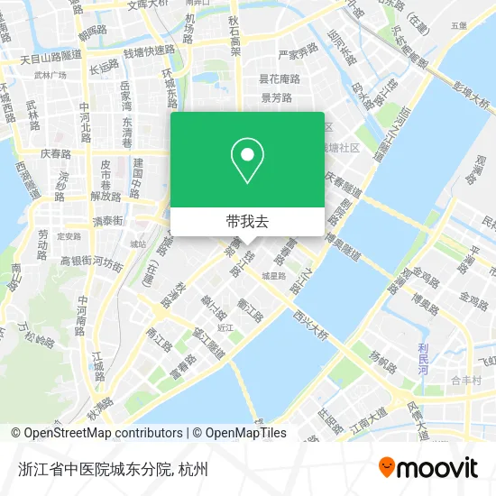 浙江省中医院城东分院地图
