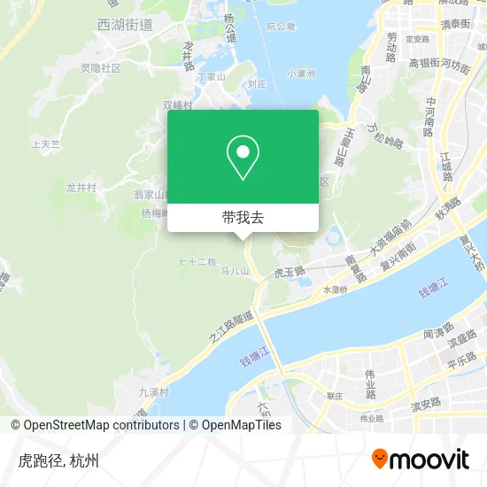 虎跑径地图