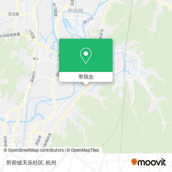 所前镇天乐社区地图