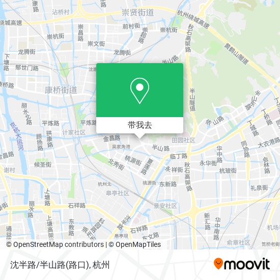 沈半路/半山路(路口)地图