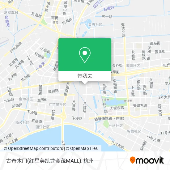 古奇木门(红星美凯龙金茂MALL)地图