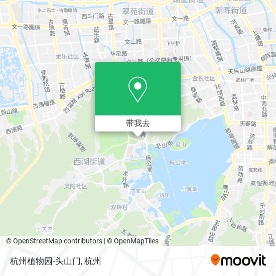 杭州植物园-头山门地图