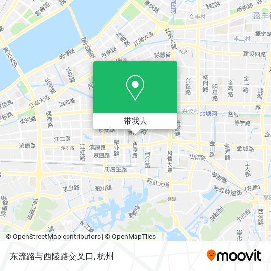 东流路与西陵路交叉口地图