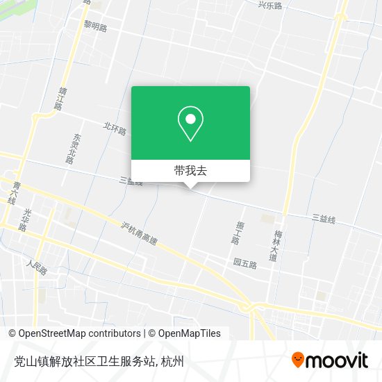 党山镇解放社区卫生服务站地图