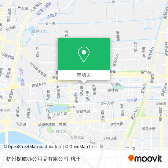 杭州探航办公用品有限公司地图