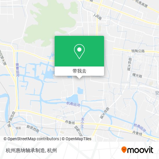 杭州惠纳轴承制造地图
