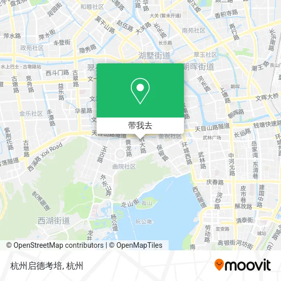 杭州启德考培地图