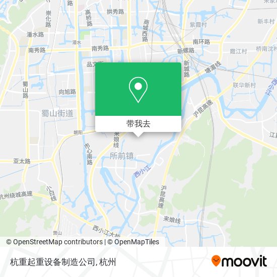 杭重起重设备制造公司地图