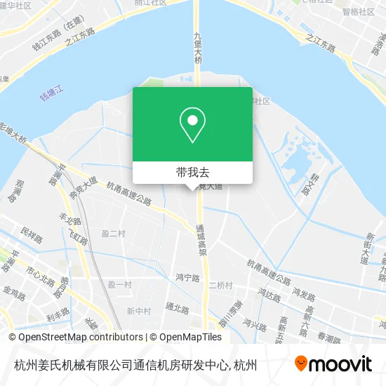 杭州姜氏机械有限公司通信机房研发中心地图