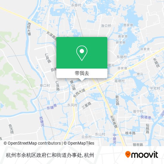 杭州市余杭区政府仁和街道办事处地图