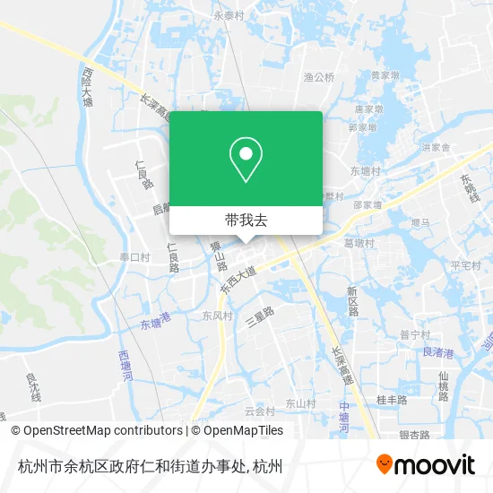 杭州市余杭区政府仁和街道办事处地图