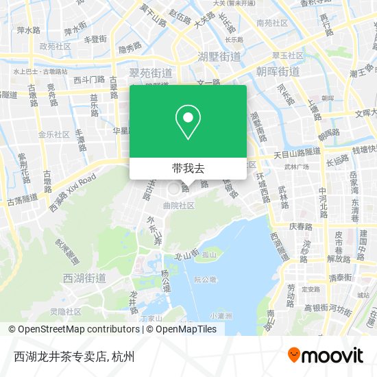 西湖龙井茶专卖店地图
