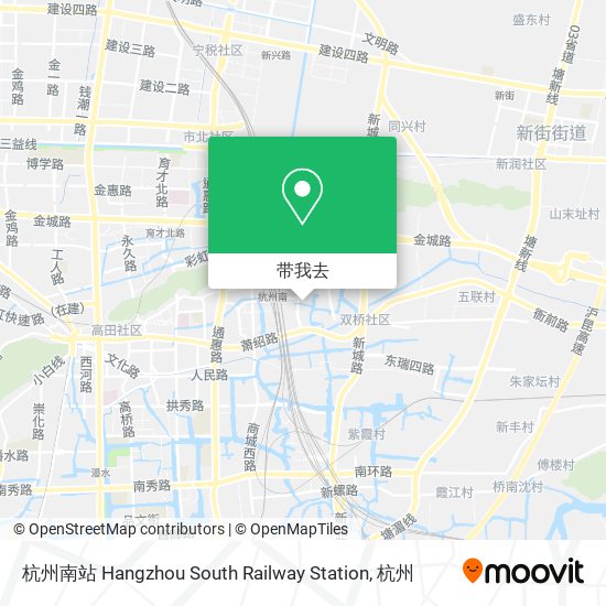 杭州南站 Hangzhou South Railway Station地图
