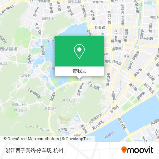浙江西子宾馆-停车场地图