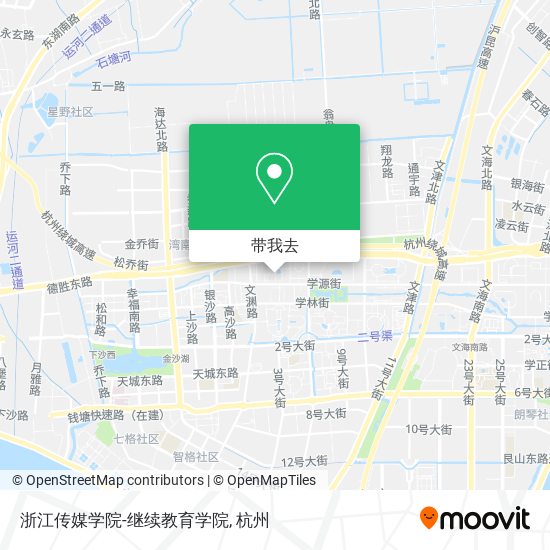 浙江传媒学院-继续教育学院地图
