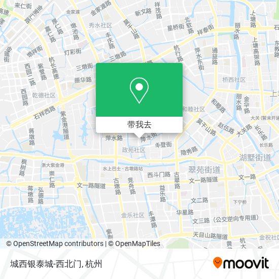 城西银泰城-西北门地图