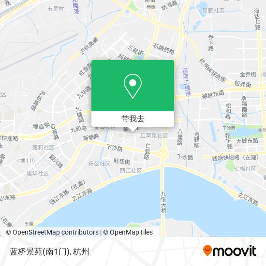 蓝桥景苑(南1门)地图