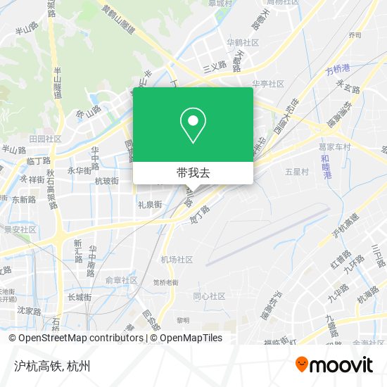 沪杭高铁地图