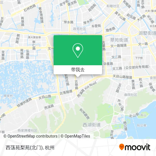 西荡苑梨苑(北门)地图
