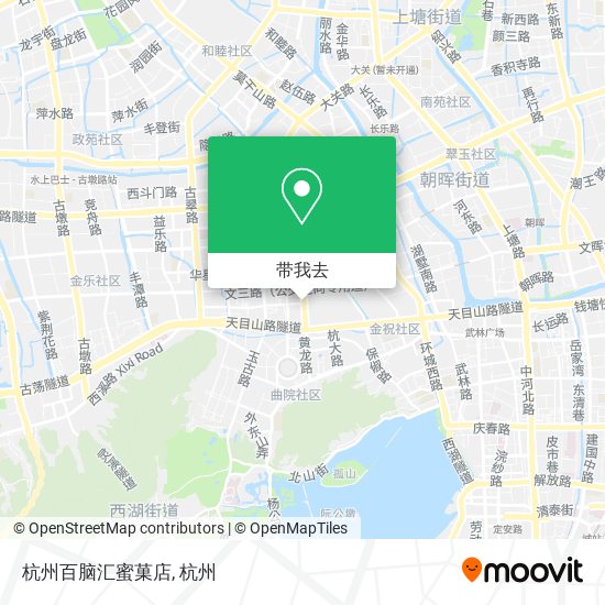 杭州百脑汇蜜菓店地图