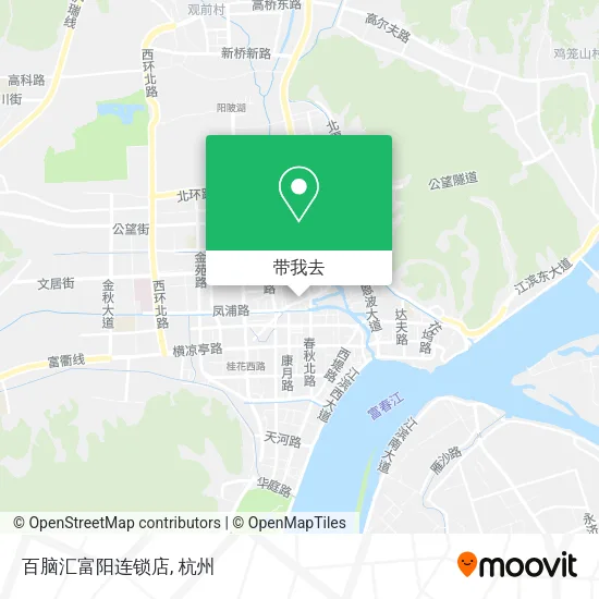 百脑汇富阳连锁店地图