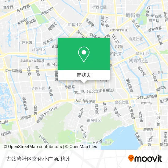 古荡湾社区文化小广场地图