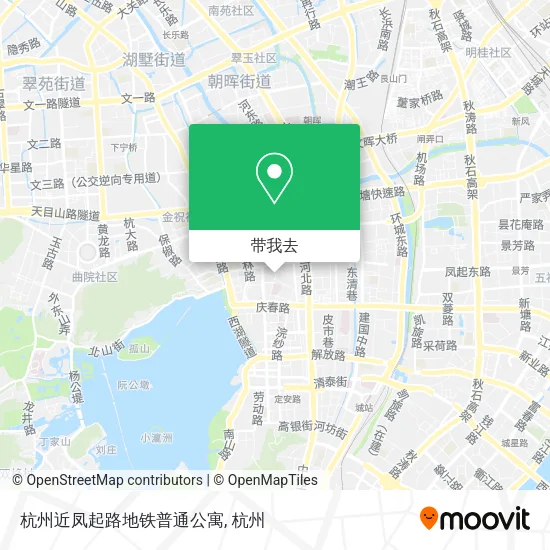 杭州近凤起路地铁普通公寓地图