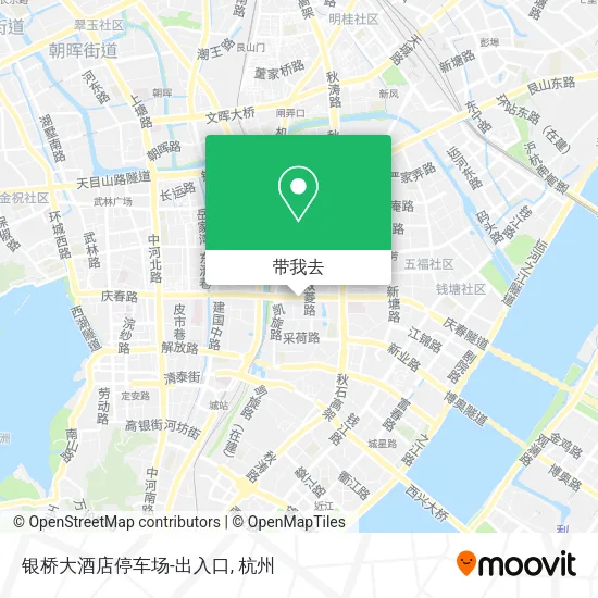 银桥大酒店停车场-出入口地图