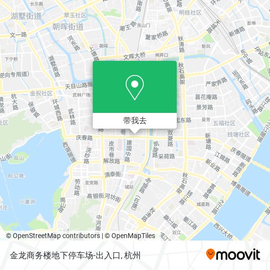 金龙商务楼地下停车场-出入口地图