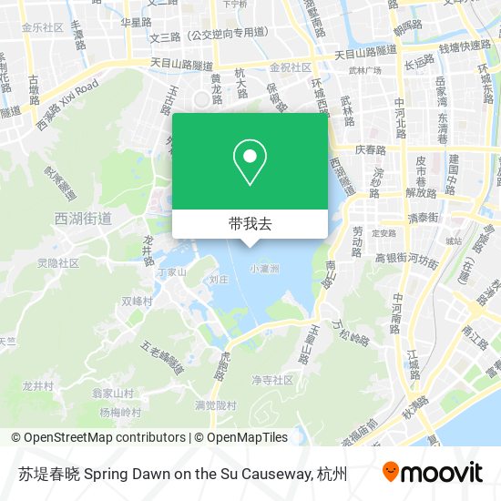 苏堤春晓 Spring Dawn on the Su Causeway地图