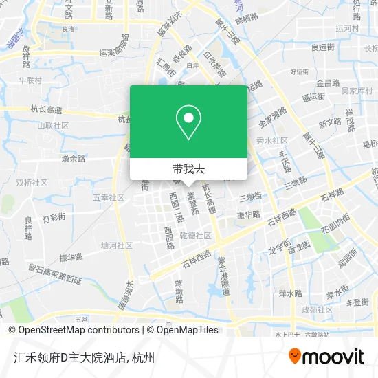 汇禾领府D主大院酒店地图
