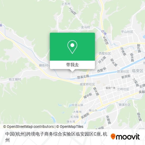 中国(杭州)跨境电子商务综合实验区临安园区C座地图